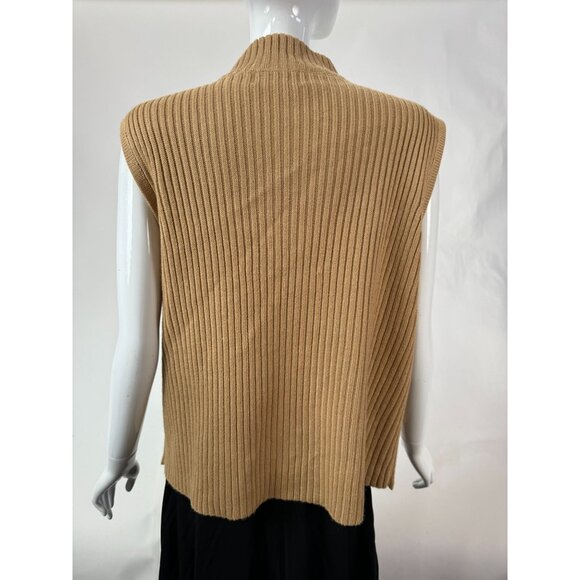 Vintage Designers Studio 90s Patchwork Sleeveless Vest With Zipper & Crochet Det - Picture 4 of 16